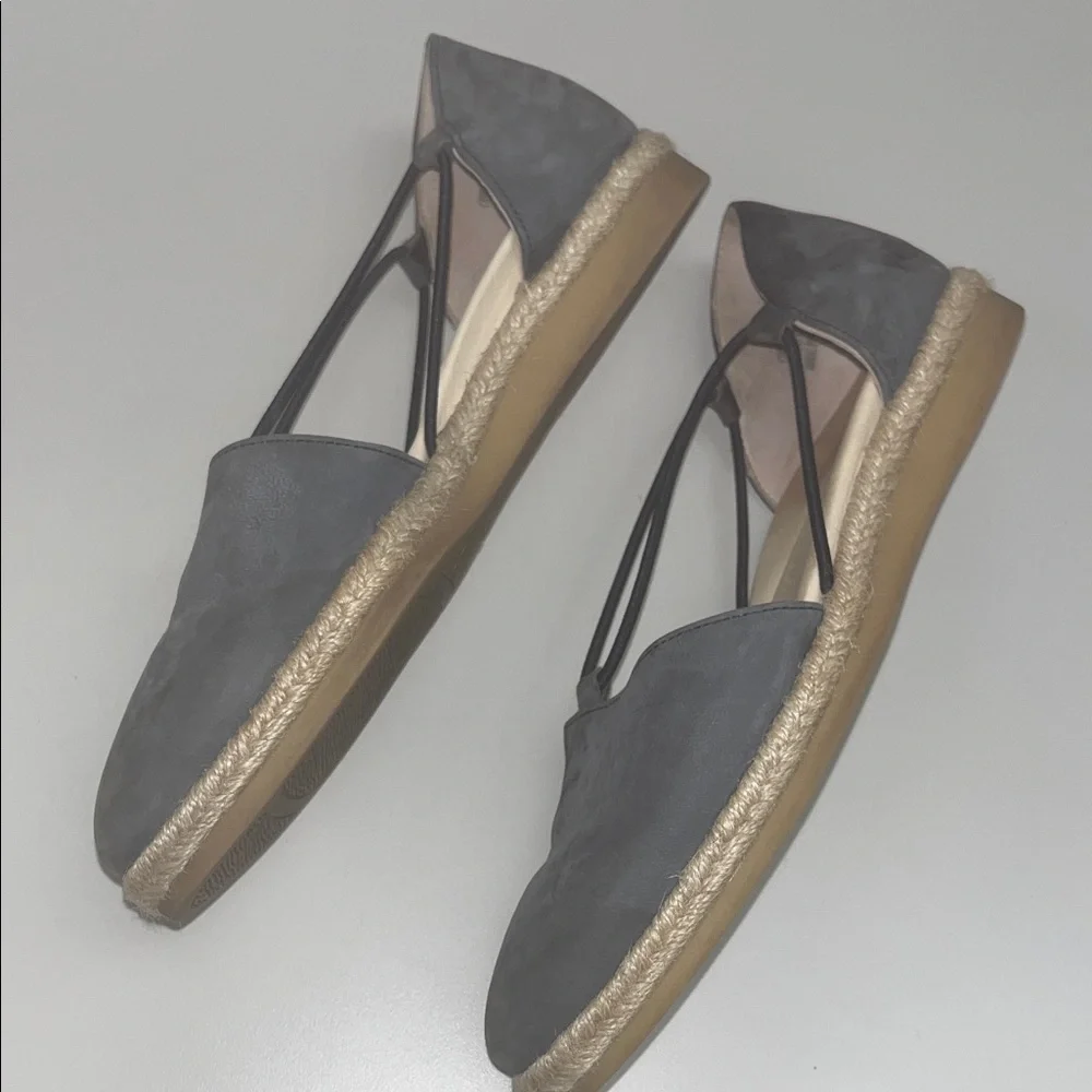 Paul Green Dark Gray Espadrille Flats size 41/2 Euro sizing